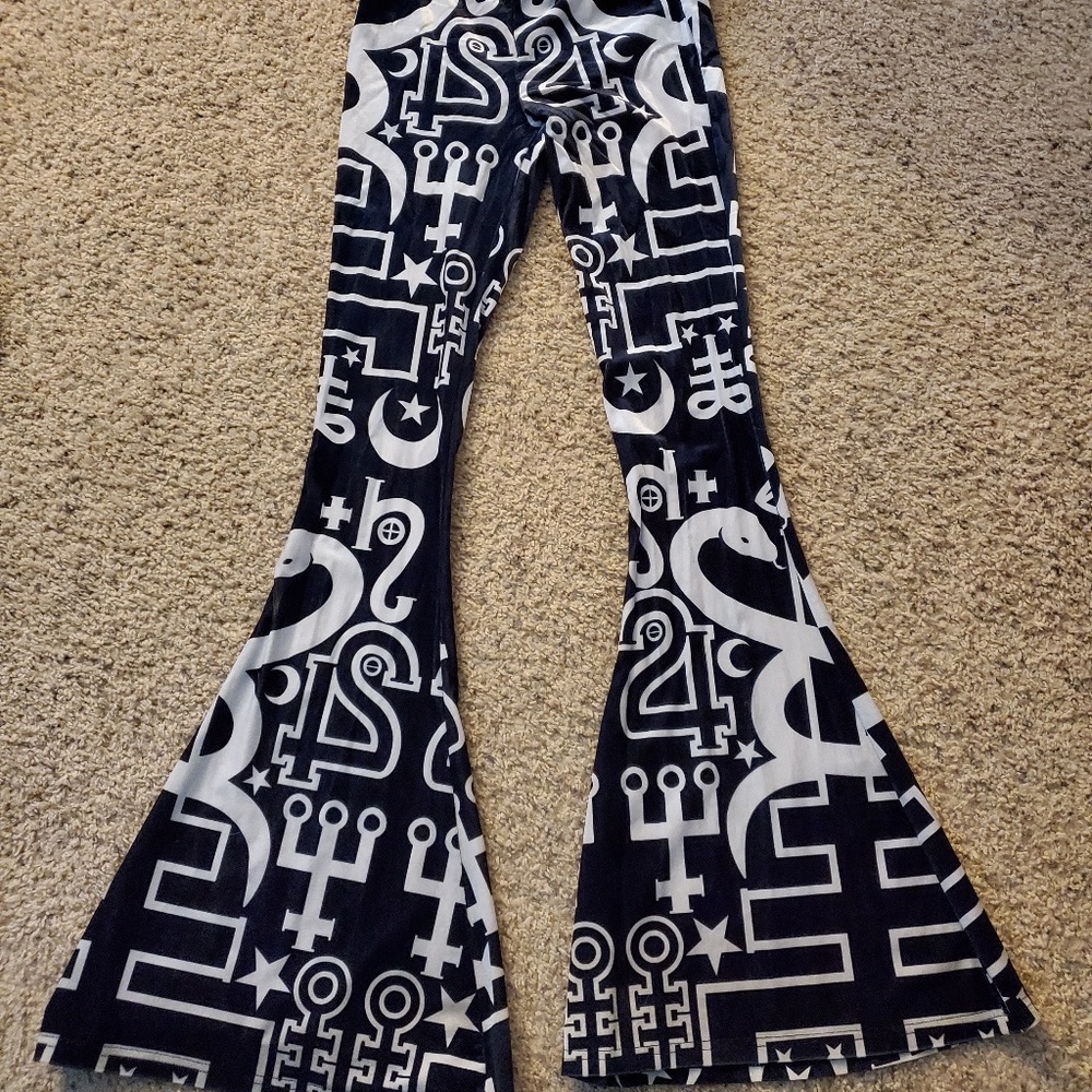 Killstar Small Occult Flare Velvet Pants